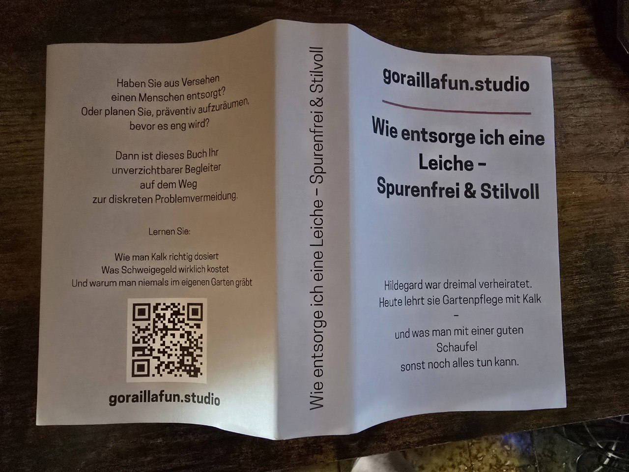 WTF Buchcover: Wie entsorge ich eine Leiche