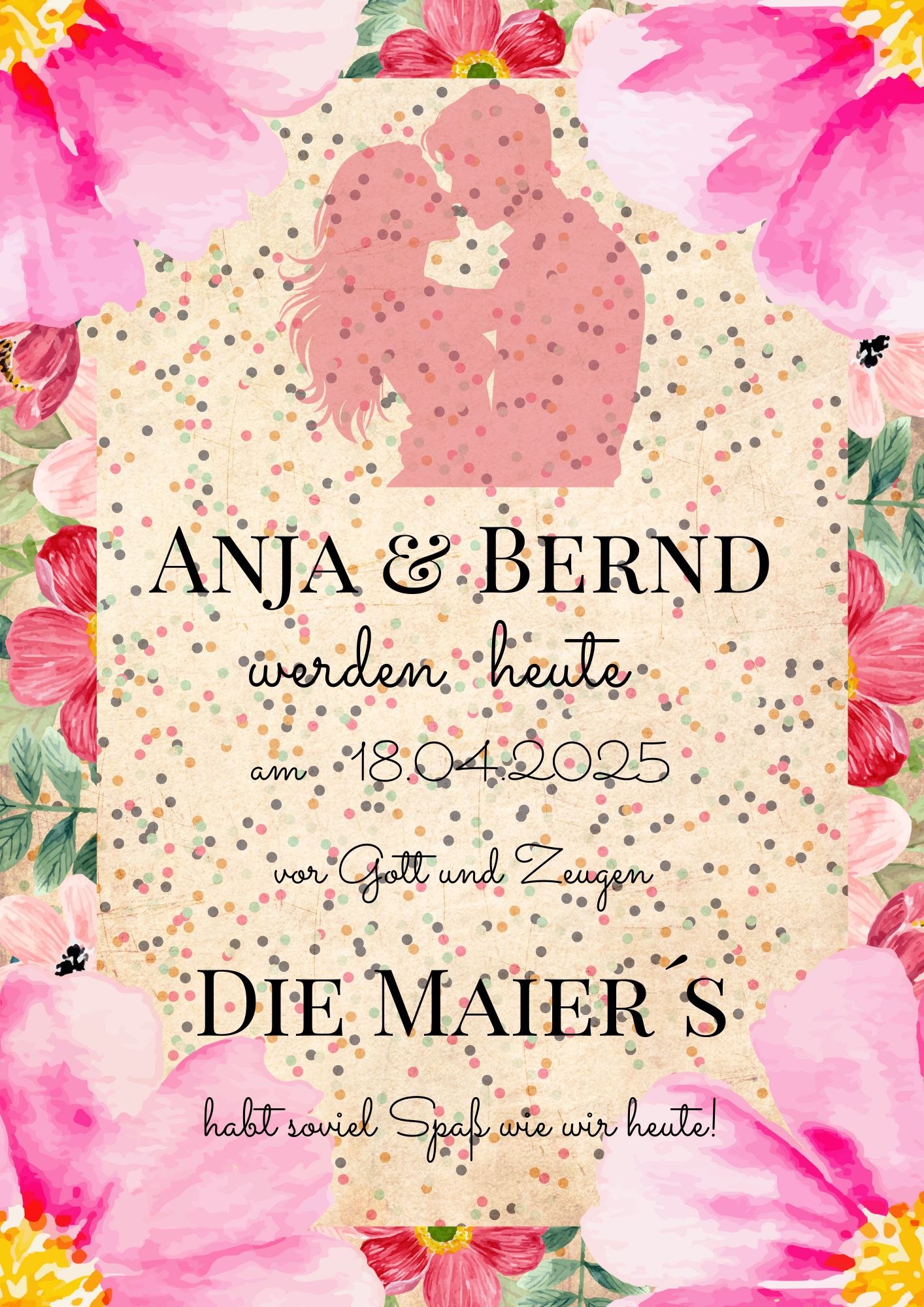 hochzeitsschild